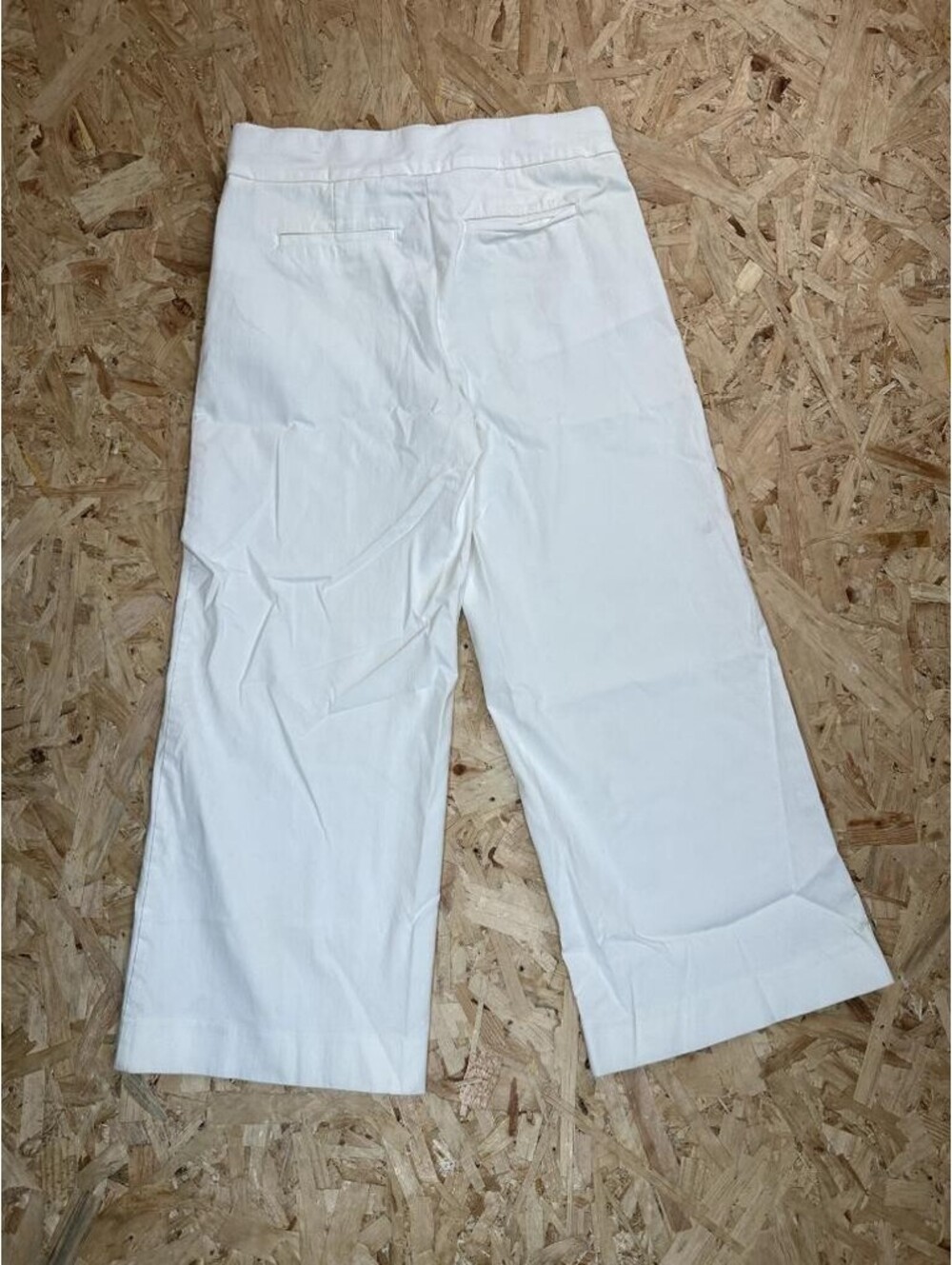 Chicos White Wide Leg Crop Pants Womens Size 0.5P US 6P Pull On Stretch Cropped - Picture 9 of 15